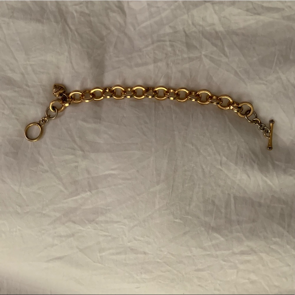 gold juicy couture charm bracelet